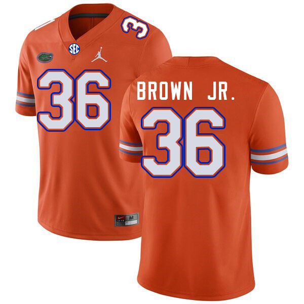 Florida Gators #36 Vincent Brown Jr. College Football Jerseys Stitched-Orange